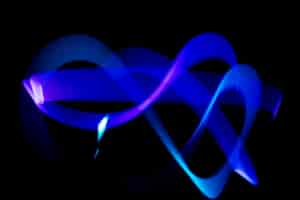 Free photo abstract light painting in the dark