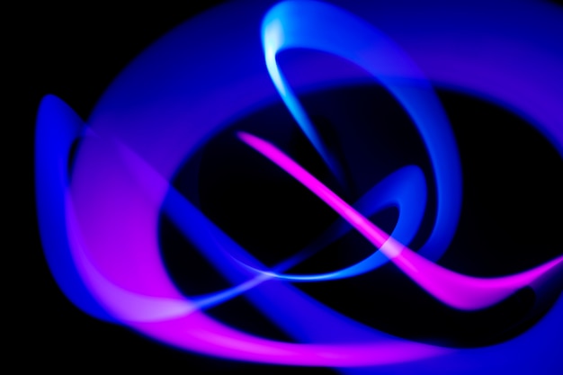 Free Photo abstract light painting in the dark