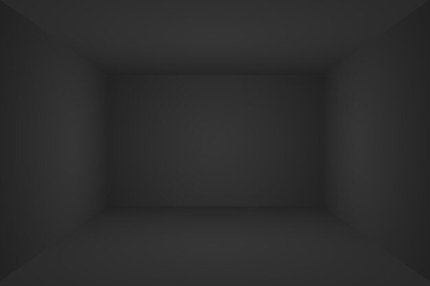 Abstract luxury blur dark grey and black gradient used as background studio wall for display your pr...