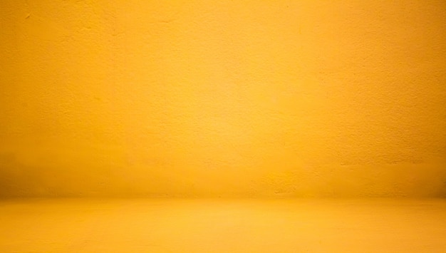 Abstract Luxury Clear Yellow wall well use as backdrop,background and layout.