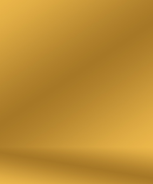 Free photo abstract luxury gold yellow gradient studio wall, well use as background,layout,banner and product presentation.