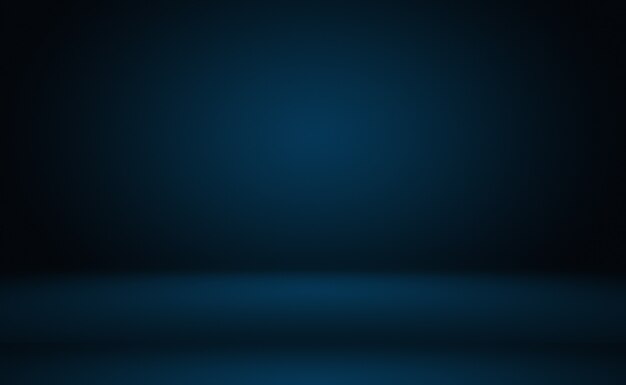 Abstract Luxury gradient Blue background. Smooth Dark blue with Black vignette Studio Banner.