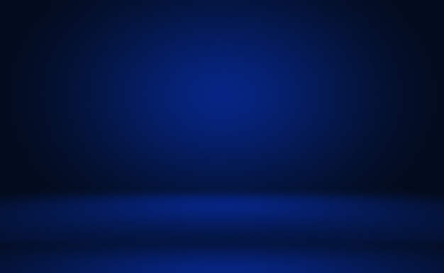 Abstract Luxury gradient Blue background. Smooth Dark blue with Black vignette Studio Banner.