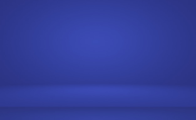 Abstract Luxury gradient Blue background. Smooth Dark blue with Black vignette Studio Banner.