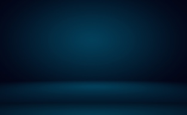 Free Photo abstract luxury gradient blue background. smooth dark blue with black vignette studio banner.