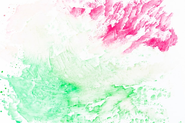 Abstract magenta and green splashes