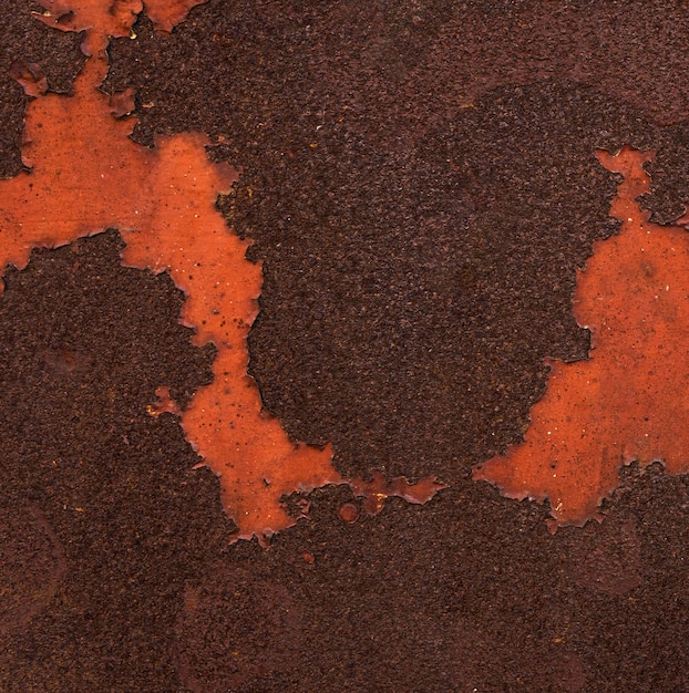 Abstract metallic surface with rust