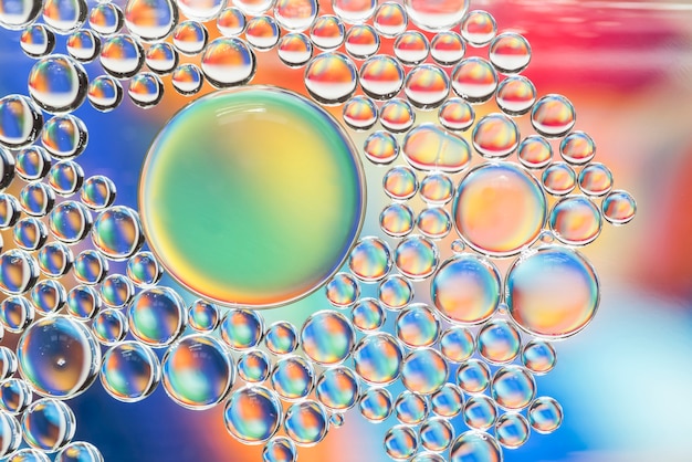 Free photo abstract multicolored bubbles texture