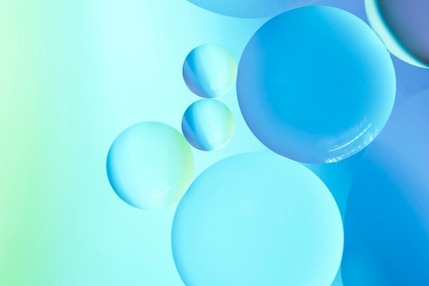 Abstract oil bubbles background