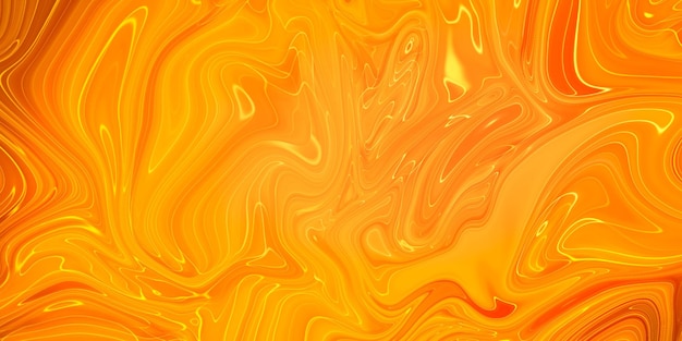 Abstract orange paint background Acrylic texture with marble pattern