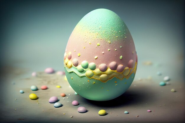 Abstract Pastel Easter Egg 9