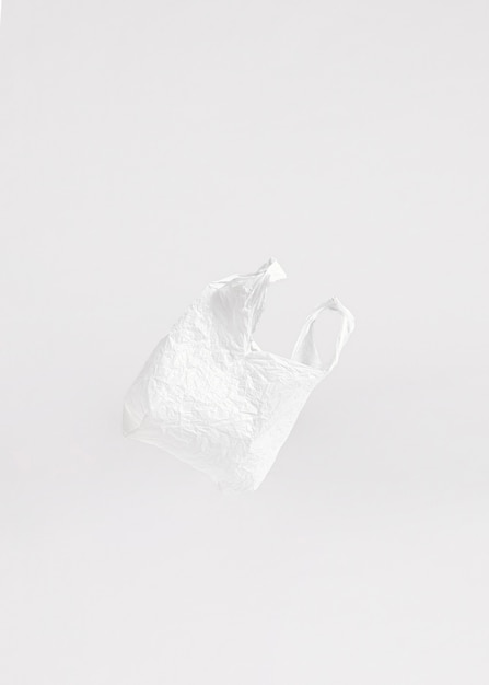 Abstract plastic bag concept with copy space