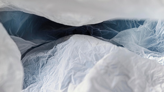 Free photo abstract plastic bag concept