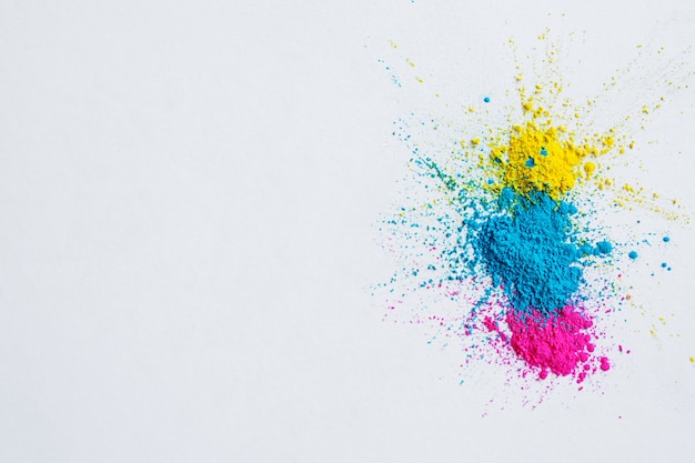 Abstract powder splatted background. Colorful powder explosion