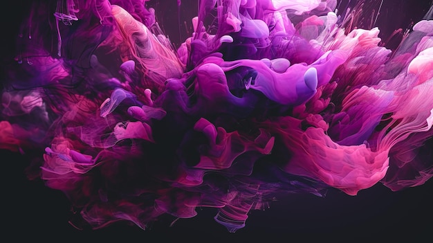 Abstract purple background gradient transition generative AI