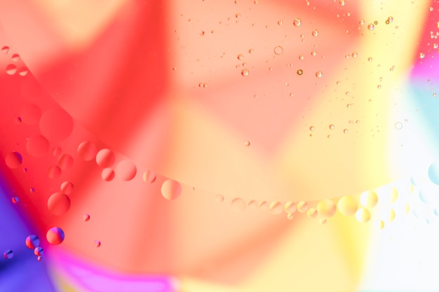 Abstract raindrops on warm colour background