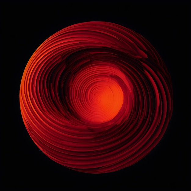 Free Photo abstract red spinning swirl