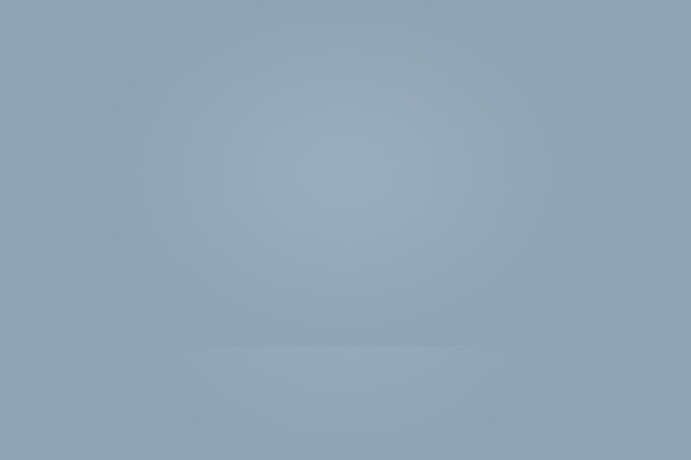 Abstract studio background texture of light blue and gray gradient wall, flat floor. for product.