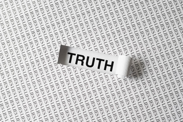 Free photo abstract truth concept composition