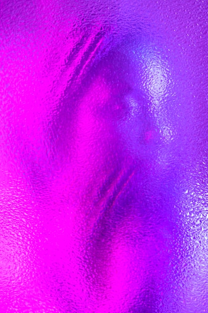 Free photo abstract vaporwave portrait of woman