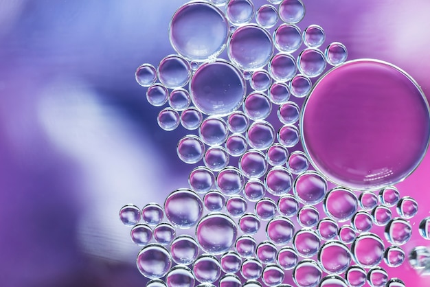 Abstract violet bubbles texture