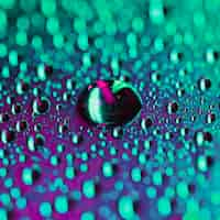 Free photo abstract water droplets on bokeh bright backdrop