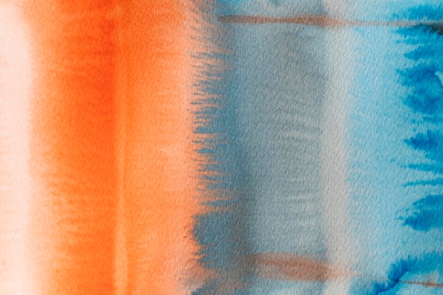 Free Photo abstract watercolor orange and blue background