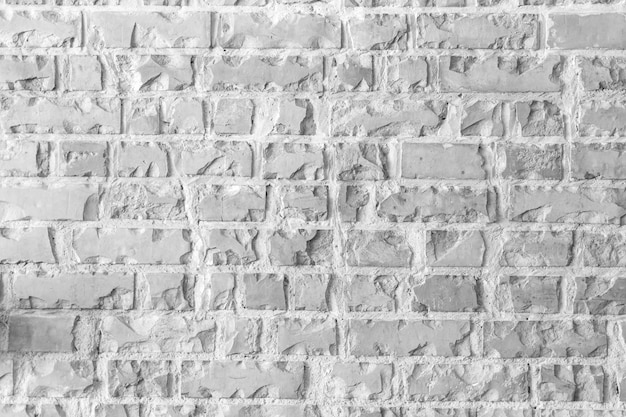 Free photo abstract weathered texture white brick wall background