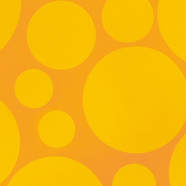 Free photo abstract yellow background with circle elements