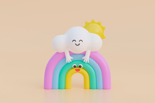 Adorable 3d character for children