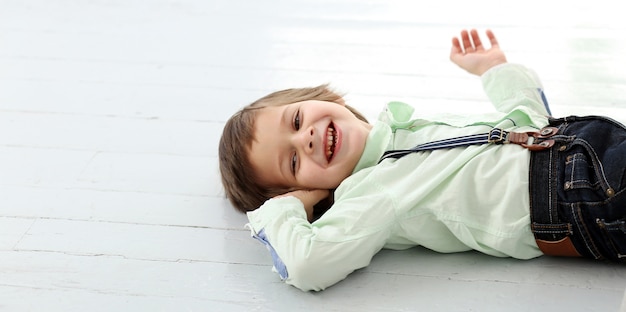 Free photo adorable kid laughing