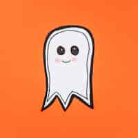 Free photo adorable paper made ghost