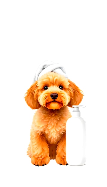 Free Photo adorable pet enjoying a spa day illustration