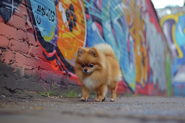 Free photo adorable portrait of pomeranian dog