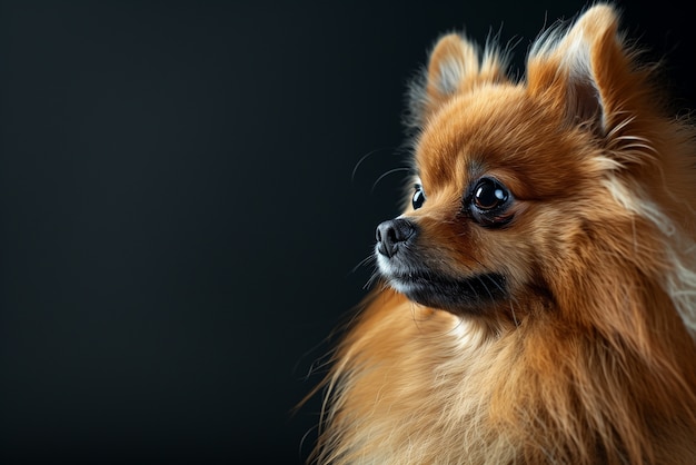 Free photo adorable portrait of pomeranian dog