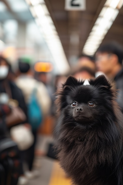 Free photo adorable portrait of pomeranian dog