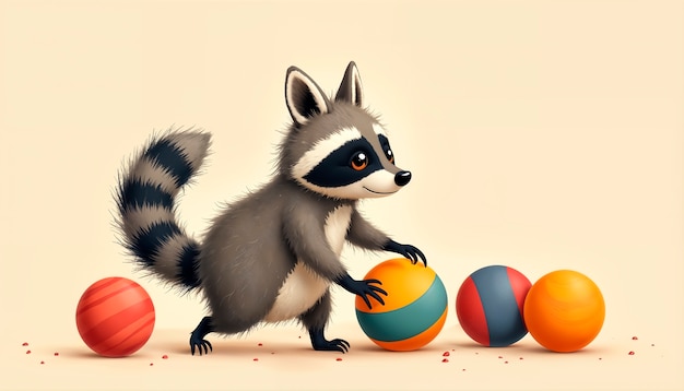 Adorable  tiny animal illustration