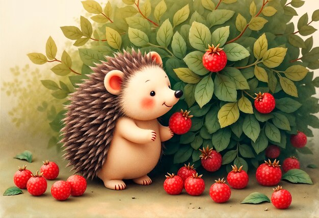 Free photo adorable  tiny animal illustration