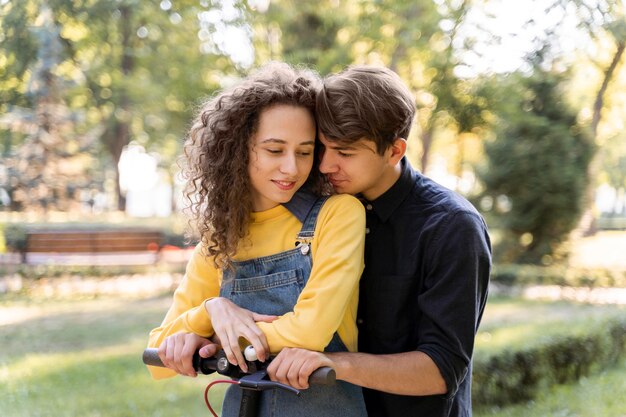 Adorable young couple together