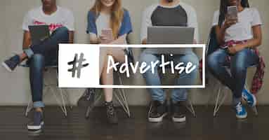 Free photo advertising advetise consumer advertisement icon