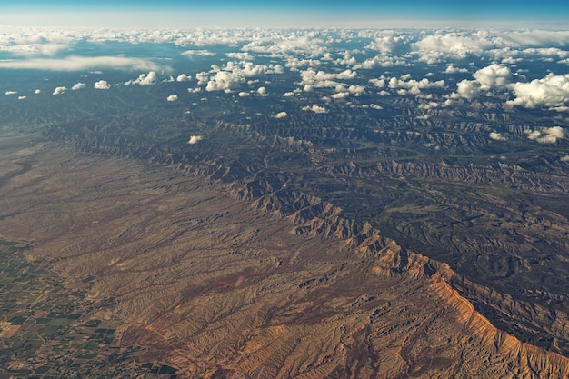 Aerial photo of field