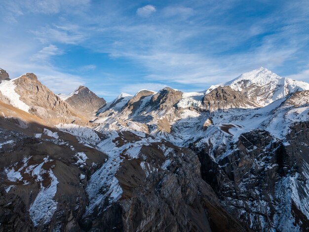 Aerial shot of Annapurna Himalayas, Nepal