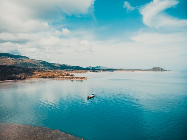 Aerial view of beautiful sea 