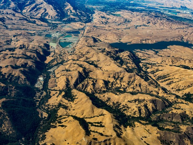 Aerial View of Blue Oak Ranch Reserve, East of San Jose, California