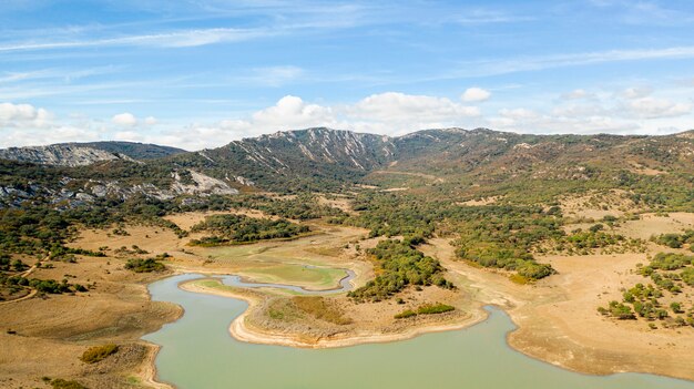 Aerial view of breathtaking landscape