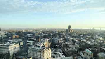 Free photo aerial view of the liverpool from a view point united kingdom