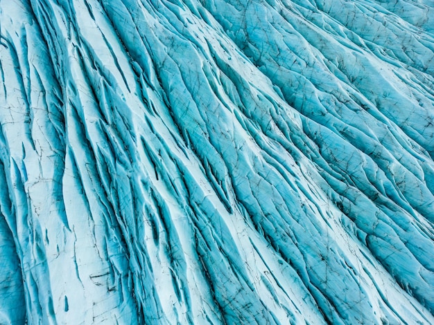 Free photo aerial view of massive ice blocks