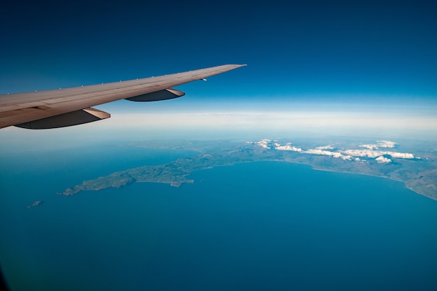 Aerial view of North Cardigan Bay, Wales