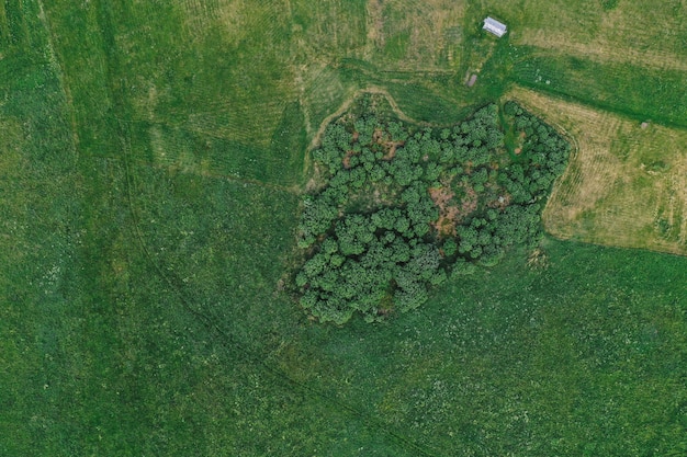 Free photo aerial view of plains and fields