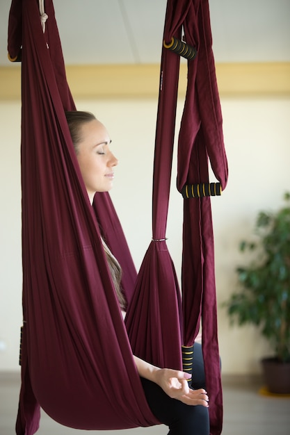 Aerial yoga practice